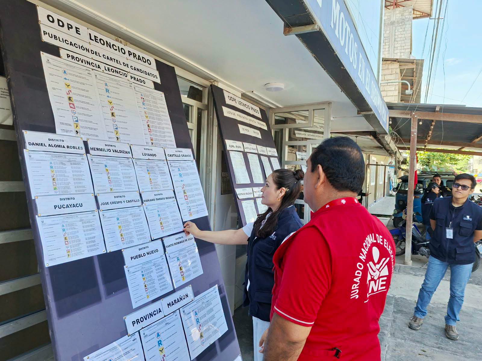 ODPE Leoncio Prado publica el cartel de candidatos para las Elecciones Regionales y Municipales 2026